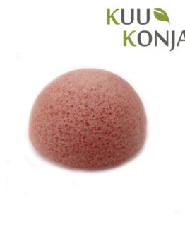 Konjac face cleansing sponge pink clay