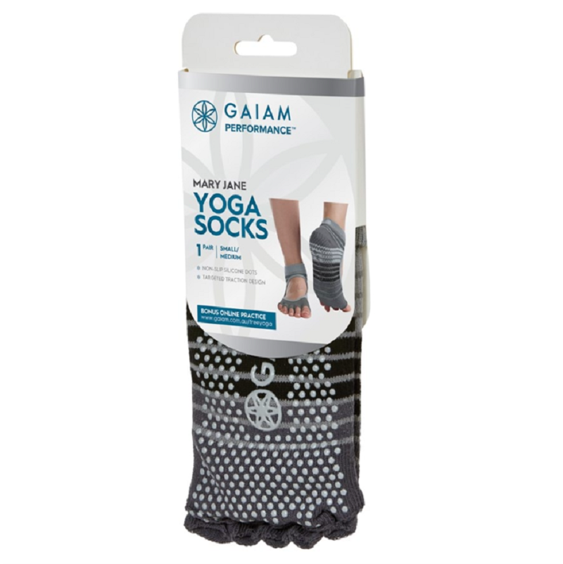 Gaiam Performance Mary Jane Yoga Socks
