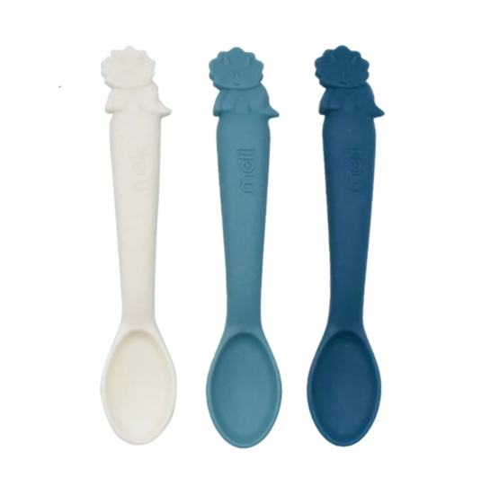 Melii Silicone Spoons Dinosaur set