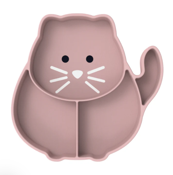 Melii kids silicone suction plate Cat