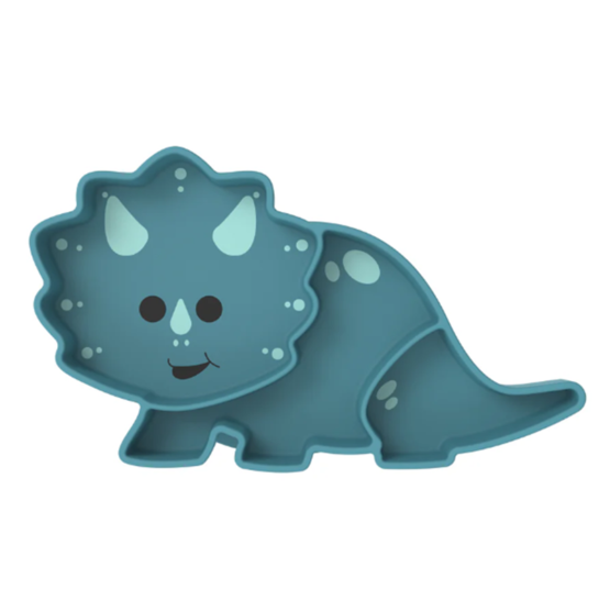 Melii kids silicone suction plate Dinosour